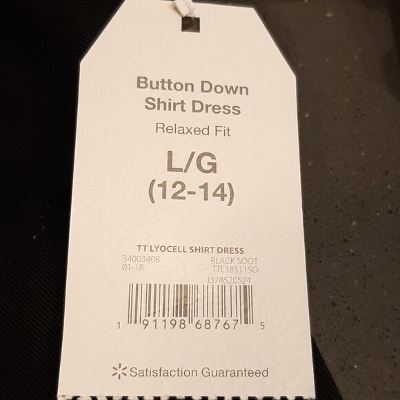 Black Shirt Dress by Time and Tru - Picture 9 of 14